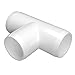 FORMUFIT F002TEE-WH-4 Tee PVC Fitting, Furniture Grade, 2