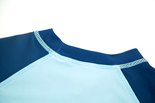Baby/Toddler Boys Two Piece Swimsuit UPF 50+ Sun Protection Long Sleeve Rashguard Set Bathing Suit - Thumbnail 3