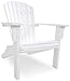 POLYWOOD SH22WH Seashell Adirondack Chair, White