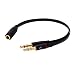 Damomon Black 4 Pin 3.5mm Female To 2 x 3 Pin 3.5mm Male Headset Splitter Adapter primary