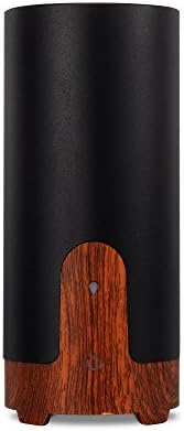FreeZoo Ultrasonic Wood Grain Mini Car Aromatherapy Machine Essential Oil Diffuser Air Purification Aroma Humidifier with Waterless Auto Shut-off for Car Office Home Bedroom Living Room Study