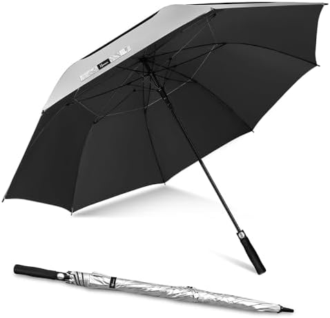 Amazon.com: G4Free Wooden J Handle Umbrella 54 Inch Large Auto