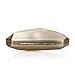 b.m.c BMC Womens Smoked Antique Bronze Gold Colored Alloy Metal Abstract Stone Cut Hardcase Fashion Clutch Shoulder Chain Handbag