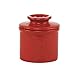 The Original Butter Bell Crock by L. Tremain, Retro & Matte Collection - Maraschino Red