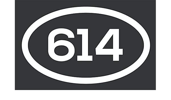 Amazon Com 614 Area Code Sticker Ohio Columbus Dublin Gahanna