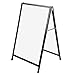 A-Frame Sidewalk Sign, Double-Side Poster Sandwich Board，Frame Poster Stand,Waterproof and Washable.Advertising Display Stand for Many Places Such As Bank, Restaurant, Bar, Station, Etc./US Send Good