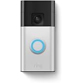 Ring Battery Doorbell — Head-to-Toe Video, Live View with Two-Way Talk, and Motion Detection & Alerts (2024 release), Satin N