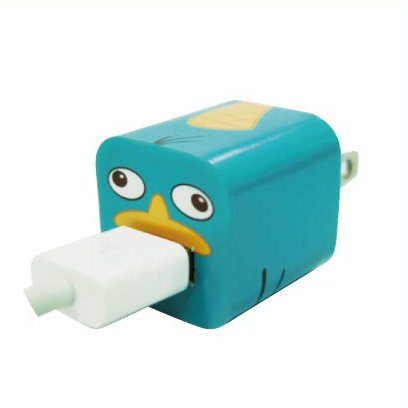 Disney Apple iPhone 5W Power Adapter Skin Sticker Decoration Wrap -Sticker Only Not Include USB (Perry the Platypus)