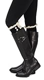 Spring Fever Exclusive Soft Cotton Lace Boot Cuff Billy w/Button Accent