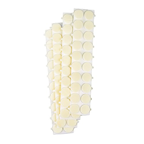 Pack of 100 pcs Candle Wick Stickers - Kare & Kind retail packaging (100 pcs, white)