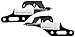 Parts N Go 2001-2005 Civic CRV Element Hood Hinge Pair Driver & Passenger Side - 60170S5A000ZZ, HO1236110
