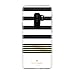 Kate Spade New York Phone Case | For Samsung Galaxy S9 Plus | Protective Clear Crystal Phone Cases with Slim Design and Drop Protection - Stripe 2 White / Gold / Clear