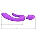 WOWYES Ladies vibrator g point stimulus massager, vibration G point vibrator - vagina and clitoris stimulation rabbit massager 100% waterproof-purple