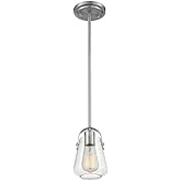 NUVO 60/7116 Skybridge 1 Light Mini Pendant Fixture,Brushed Nickel