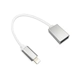 Luckind Male to Female USB Adapter, OTG Cable Compact iOS 10.3 Above Camera Connection Kit Digital Piano Microphone Audio Interface Midi Keyboard