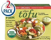 Mori-Nu Organic Silken Tofu Firm -- 12.3 oz Each / Pack of 2