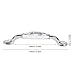 Rhinestone Crystal Cabinet Pulls Solid Aluminium Alloy Handles for Drawer Dressers Cabinets Bookcase Cupboard Kitchen Furniture (5.04inch/128mm, White)
