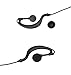 XFox 2Pin Advanced G Shape Clip-Ear PTT Headset Earpiece Mic for Motorola 2 Way Radios GP88S GP300 GP68 GP2000 GP88 GP3188 CP040 CP1200 A8 A6 A10 A12 Walkie Talkies