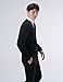 NEARKIN (NKNKCAC1 Mens Knitwear City Casual Slim Cut Long Sleeve Cardigan Sweaters Black US S(Tag Size S)