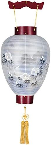 置き提灯 盆提灯 ミニ コンパクト モダン 御所提灯 桜 Led 絹二重絵 芙蓉深山 桜突板材 電池灯lc401付 旧盆 提灯 お盆 初盆 盆 仏具 銘木提灯 新盆 ちょうちん 有名な 仏壇 お盆用品