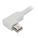 HDMIHOME Right Angled 90 degree Mini DisplayPort DP to HDMI Female Cable Adapter White Color 20cm for Macbook and ATI