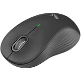Logitech - Signature M550 L Full Size Bluetooth Ambidextrous Mouse with Silent Clicks - Wireless - Graphite (Renewed)