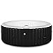 Goplus 4-6 Person Outdoor Spa Inflatable Hot Tub for Portable Jets Bubble Massage Relaxing with Accessories Set (4-Person, Black)
