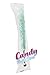 Light Blue Rock Candy Sugar Sticks - Cotton Candy Flavored - 12 Individually Wrapped Party Favors