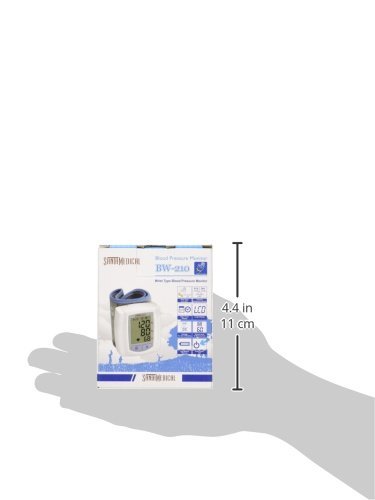 Santamedical Wrist Digital Blood pressure Monitor with Case - Large Display