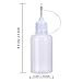 12 Pack Precision Tip Glue Applicator Bottle Plastic Liquid Dropper Bottles DIY Quilling Tool, 1 Ounce (30 ml)