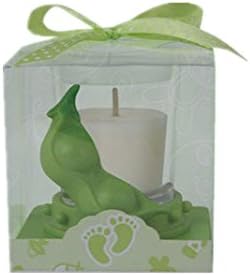 Glass Candle Holder with Peas in Pot-12010-DEB