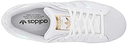 adidas Women's Superstar Legacy Sneaker, White/Gold