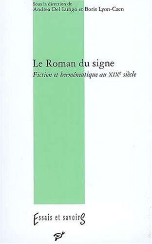 Le  roman du signe