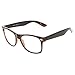 zeroUV Standard Retro Clear Lens Nerd Geek Assorted Color Horn Rimmed Glasses (Tortoise Shell)