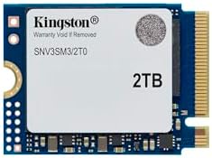Kingston NV3 2TB M.2 2230 NVMe SSD | Up to 6000MB/s | SNV3SM3/2T0