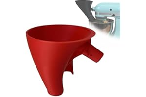 Flour Funnel for Kitchen Aid Mixer, Kitchen Aid Attachments, Diameter Enables Guided Pouring Tilt-Head for Egg Liquid and Bot