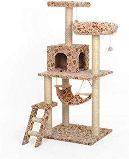 NIKINA Cat House Climbing Frames Tree Interactive Shelves Cat Tower