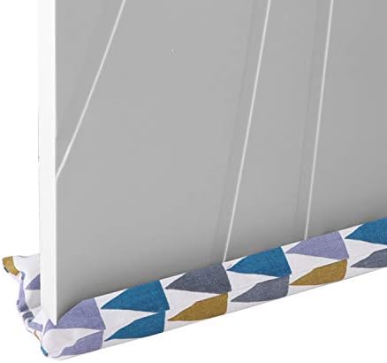 GNEGNI 36 Inch Under Door Draft Stopper,Double Draft Blocker for Doors Windows, Sound Proof Reduce Noise Door Sweep (Triangles)