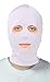 VSVO Adults White Lycra Open Eyes and Mouth Zentai Hood Mask (Adults, White)