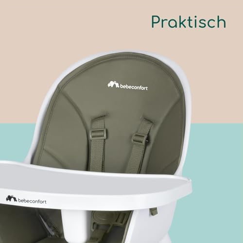 Avista Babyhochstuhl, mit Polsterung und Tablett, ab 6 Monaten, Tragkraft 30 kg, Mineral Green