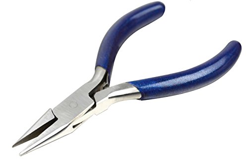 5" Chain Nose Pliers w/ Spring and PVC Grips Jewelry Making Beading Wiring Wire Metal Forming Repair Tool