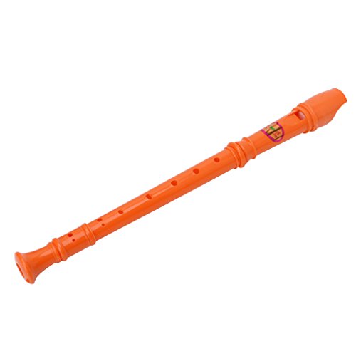 Kangnice Plastic Musical Instrument Soprano Recorder Long Flute 8 Holes (Red) - Thumbnail 3