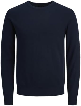 Jjeemil Knit Crew Neck Noos Homme JJEEMIL COL ROND EN MAILLE NOOS, Navy Blazer, L
