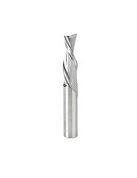 Amana Herramienta 46207 SC espiral Plunge 1 2 D x 1   5 8 CH X 1 2 SHK X 3   1 2 pulgada Long 2 flauta down cut Router Bit