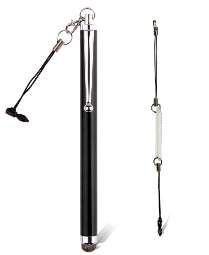 amPen Hybrid Stylus Pen - Interchangeable Hybrid Tip Touchscreen Stylus (Black)