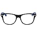 grinderPUNCH Kids Nerd Fake Glasses Clear Lens Colored Arms Geek Costume Children's (Age 3-10) Blue