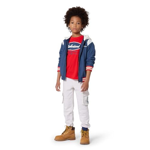 Timberland Chaqueta con capucha para niño, azul, 4 años