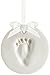 Pearhead Babyprints Baby's First Handprint or Footprint Ornament Kit, Easy No-Bake DIY Clay Kit, Christmas Baby Keepsake Gift, White Ribbon