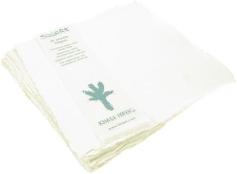 Handmade Paper made from 100% recycled Cotton . 20cmX20cm,20 sheets,320gsm