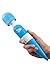 Magic Waterproof Therapeutic Massage Wand | 10 speeds for Muscle Aches & Recovery | Rechargable | Cordless & Portable | Supercharged | Great for Shiatsu, Swedish, Sports massage - Blue